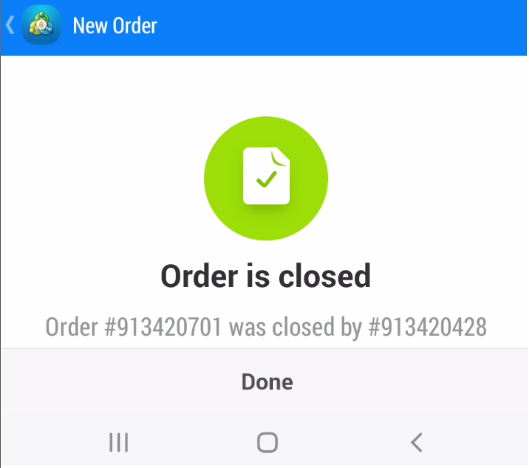 Closed by closed both orders