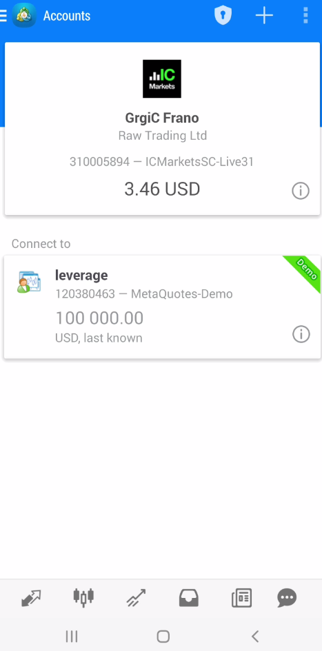 1_Open trading account in MT4 android
