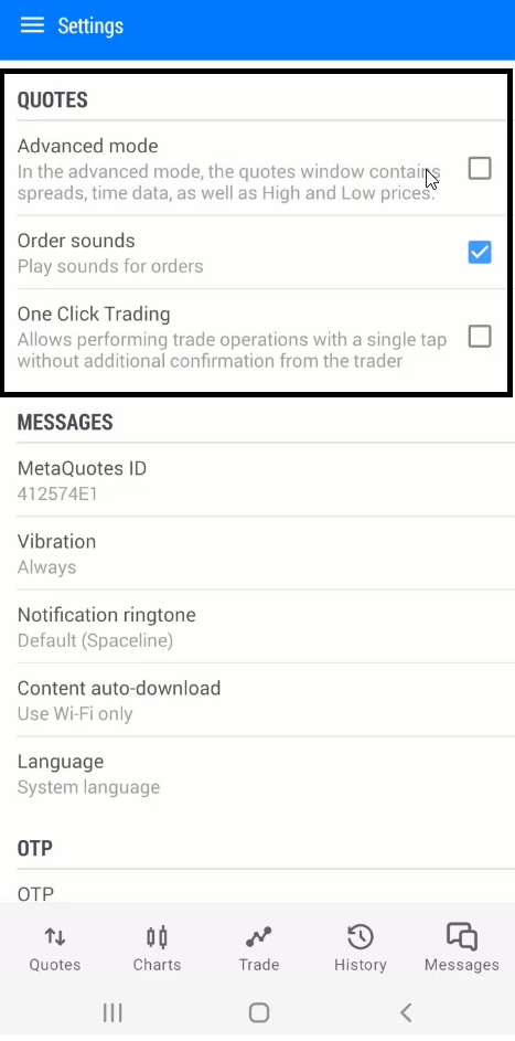 31_Use Quotes settings in MT5 mobile