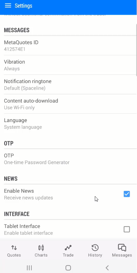 43_Use News settings in MT5 mobile